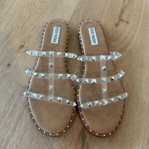 Steve Madden Women's Tan Studded Sandals